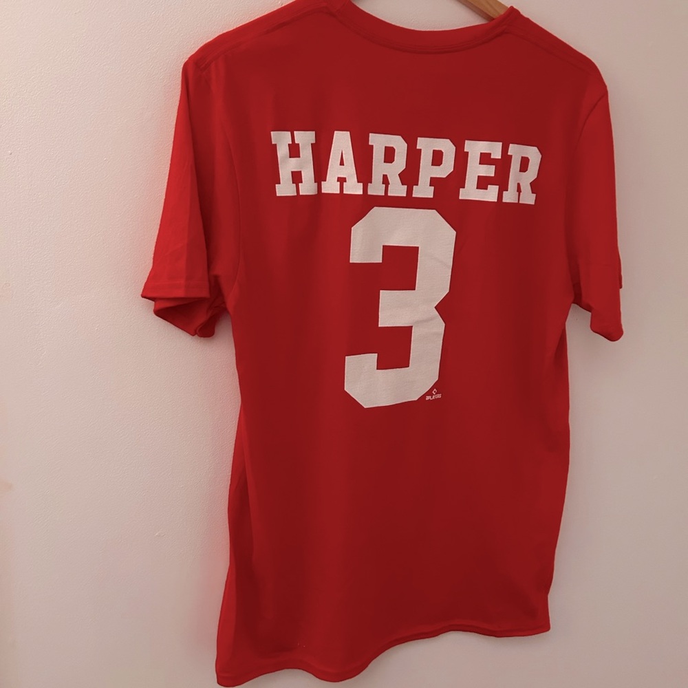 Fanatics Bryce Harper Red Philadelphia Size M